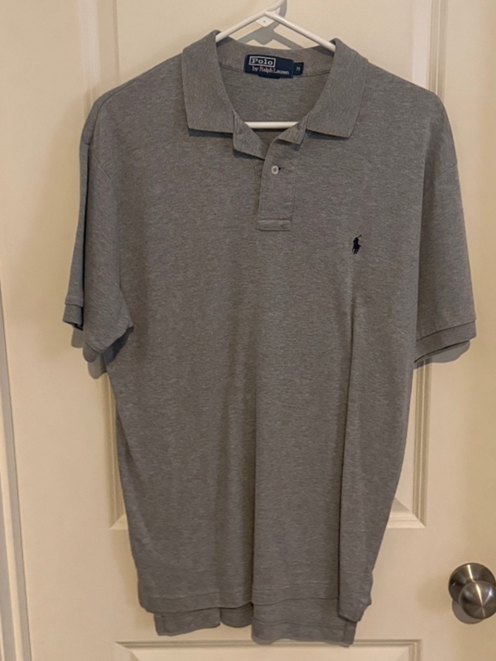 Polo by Ralph Lauren Grey Short-Sleeve Pique Polo